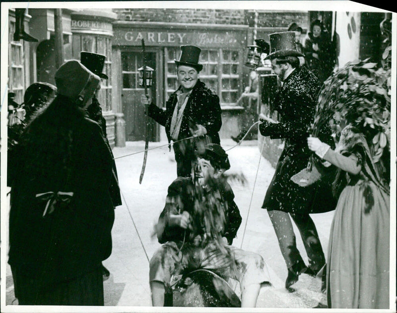 Street scene from "A CHRISTMAS CAROL" - Vintage Photograph