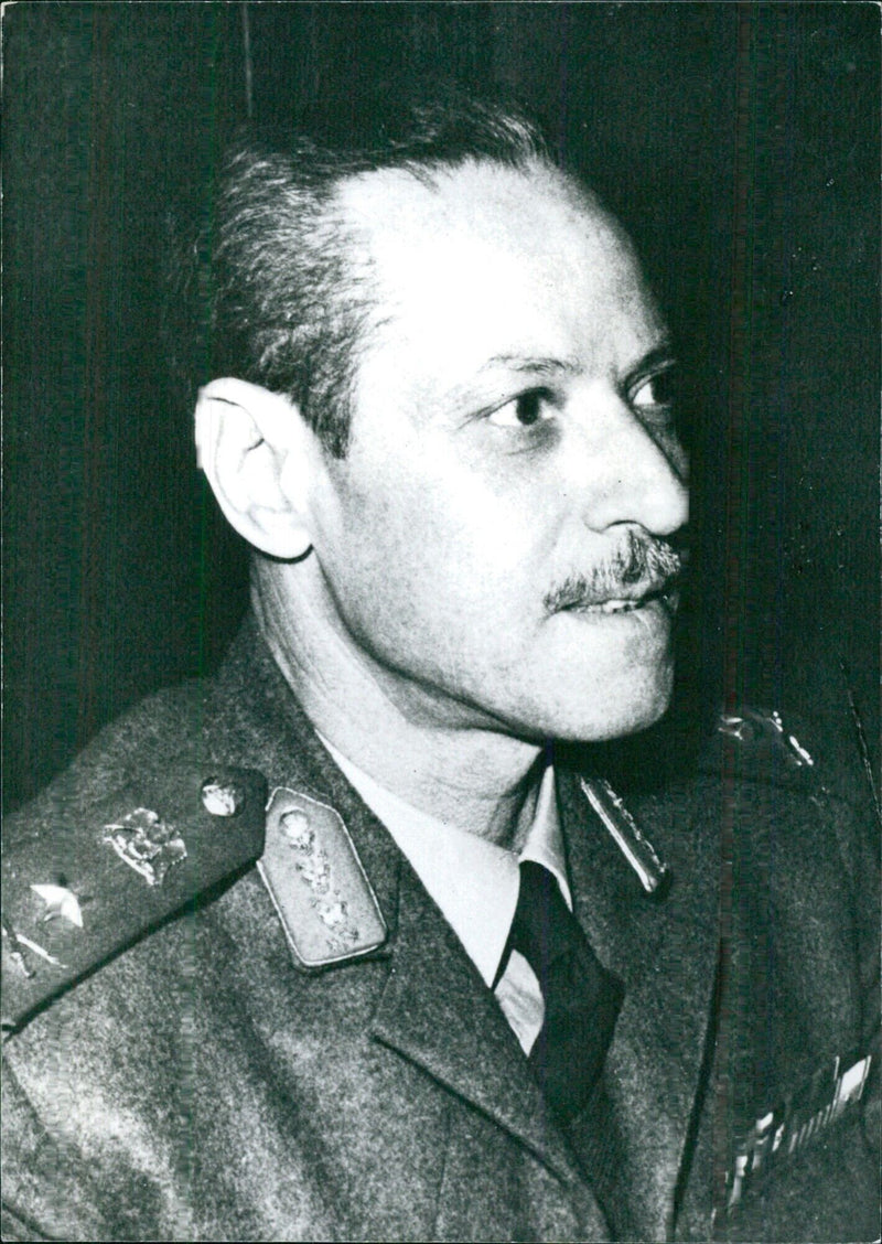 Lt. Gen. AHMED KAMEL EL-BADRY, Egyptian Minister of Military Production - Vintage Photograph