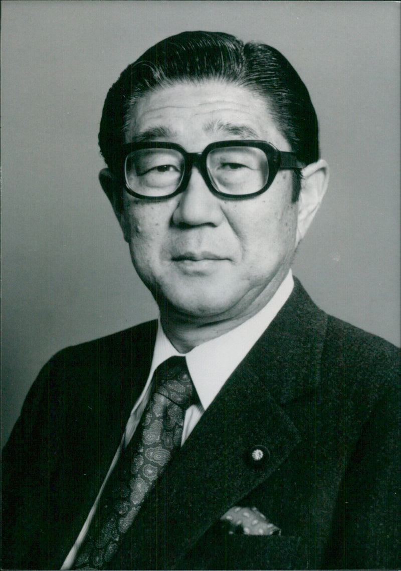 Japanese Politicians: SHINTARO ABE OPS - Vintage Photograph