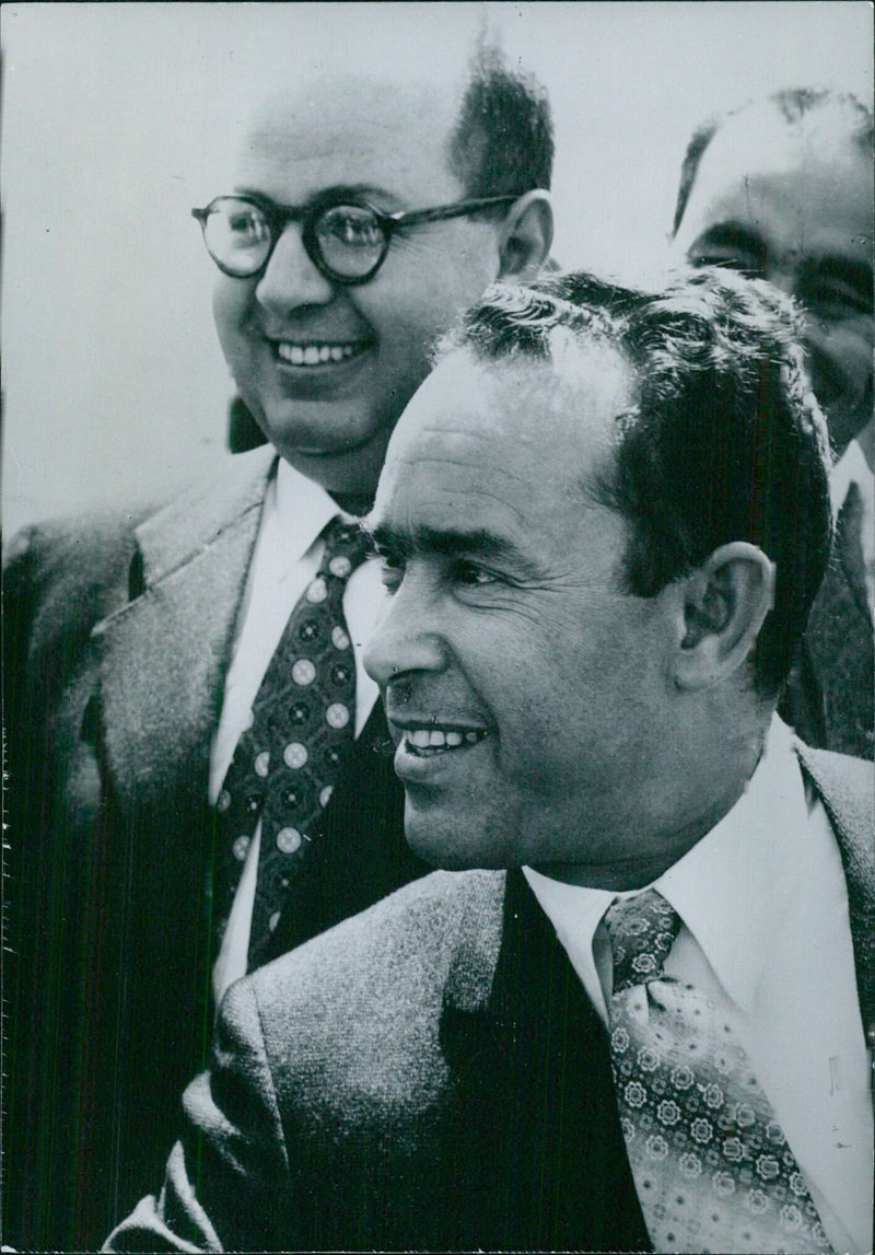 Moroccan Personalities: MOHAMMED EL FASI & BEN BARKA - Vintage Photograph