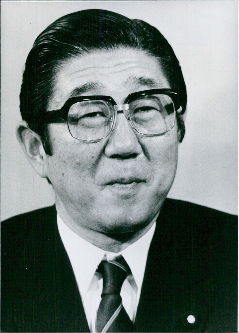 Shintaro Abe, Japan's Foreign Minister - Vintage Photograph