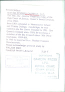 HON SIR STEPHEN CHAPMAN, Q.C. - Vintage Photograph