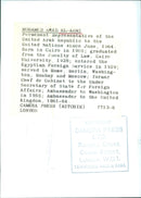 Mohamed Awad El-Koni, Permanent Representative of the United Arab Republic to the United Nations - Vintage Photograph