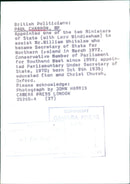 PAUL CHANNON MP appointed as Minister of State - Vintage Photograph