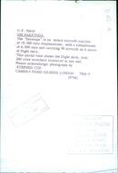 Aerial view of USS SARATOGA - Vintage Photograph