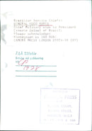 Brazilian Service Chiefs: GENERAL HUGO ABREU Chief Military aide to President Ernesto Geisel of Brazil - Vintage Photograph