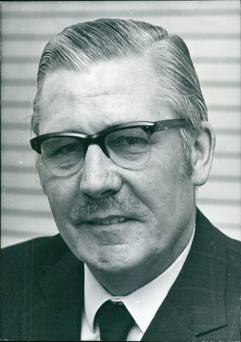 GORDON CHANDLER, Chairman and Managing Director of Henlys Ltd. - Vintage Photograph