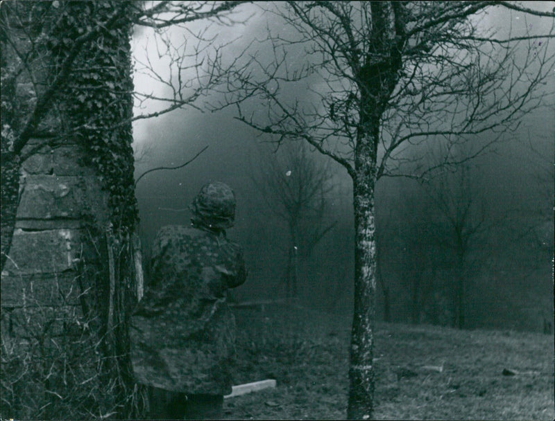 Last hand grenade at Kerti Fronte - Vintage Photograph