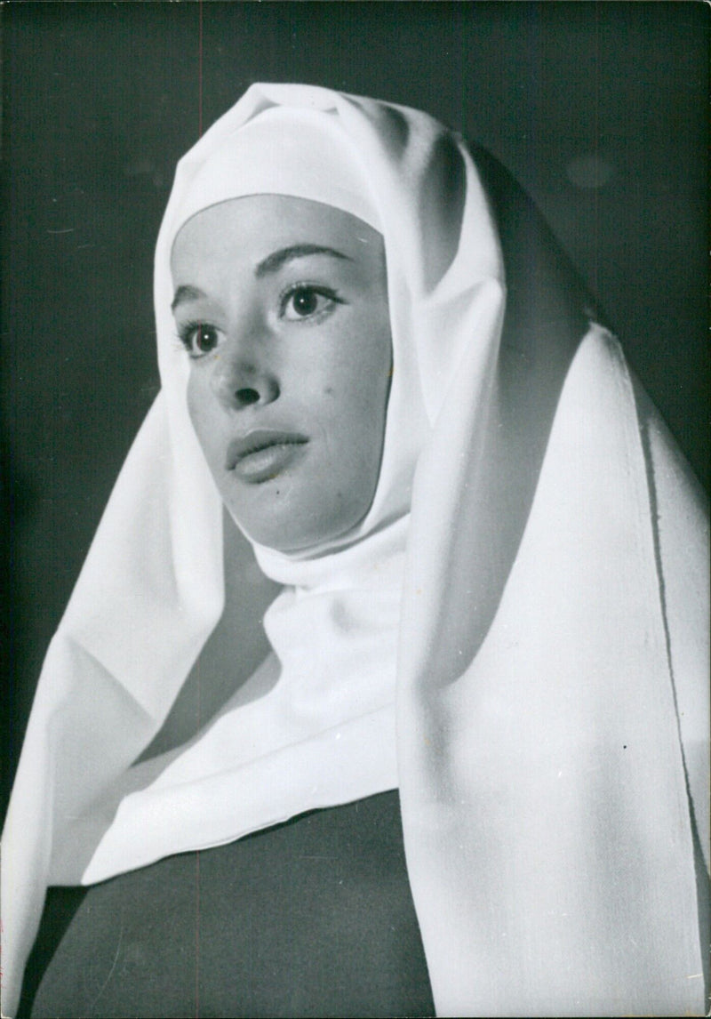 Audret, Pascale in the movie "The Carmelite Nuns' Conversation" - Vintage Photograph