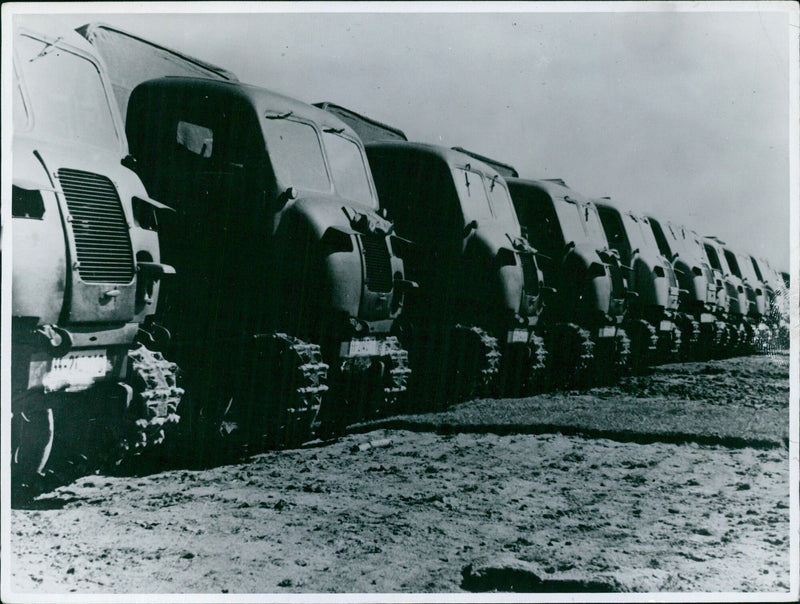 The new German tracked tractor - Vintage Photograph