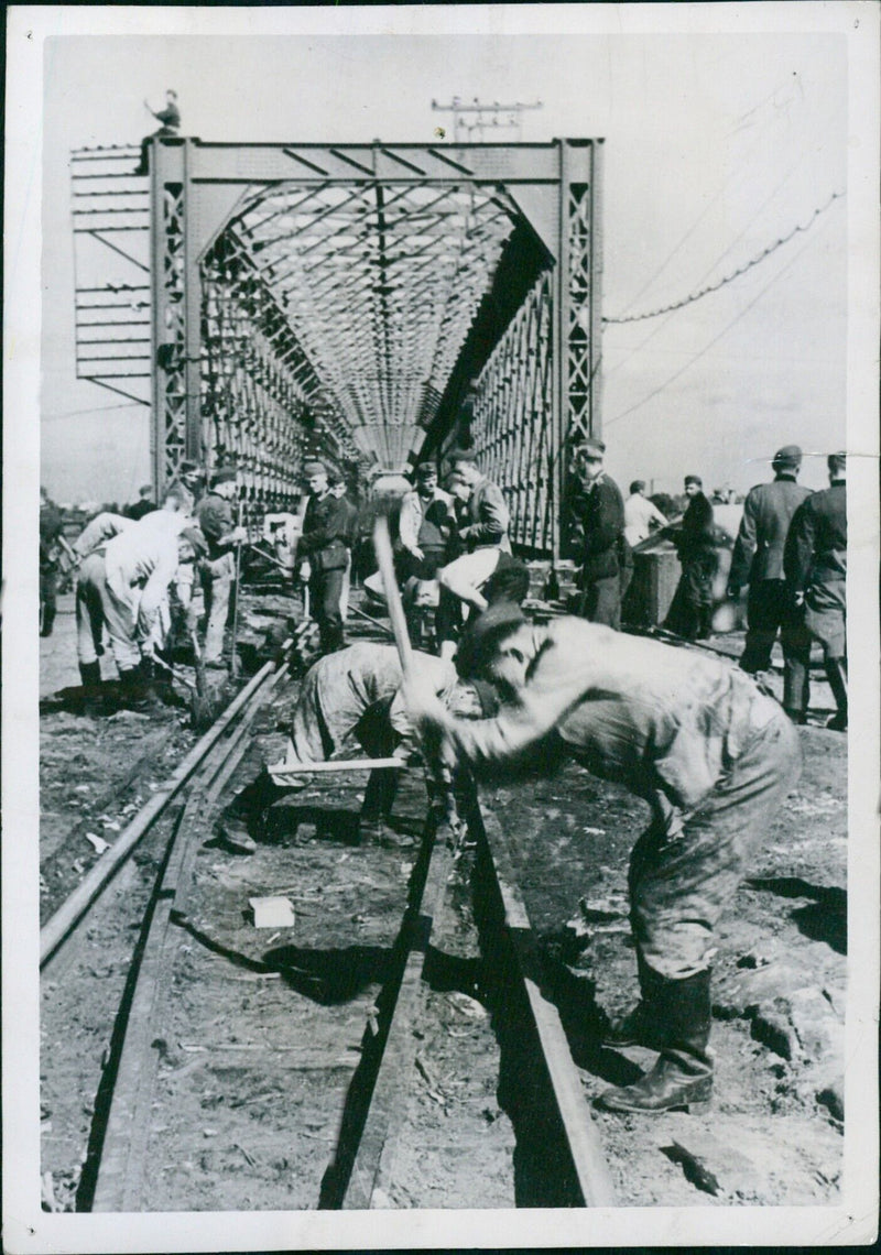 A Picture of the Reconstruction in the Soviet Union - Vintage Photograph