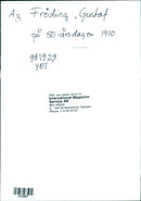 Gustaf Fröding on his 50th birthday - Vintage Photograph