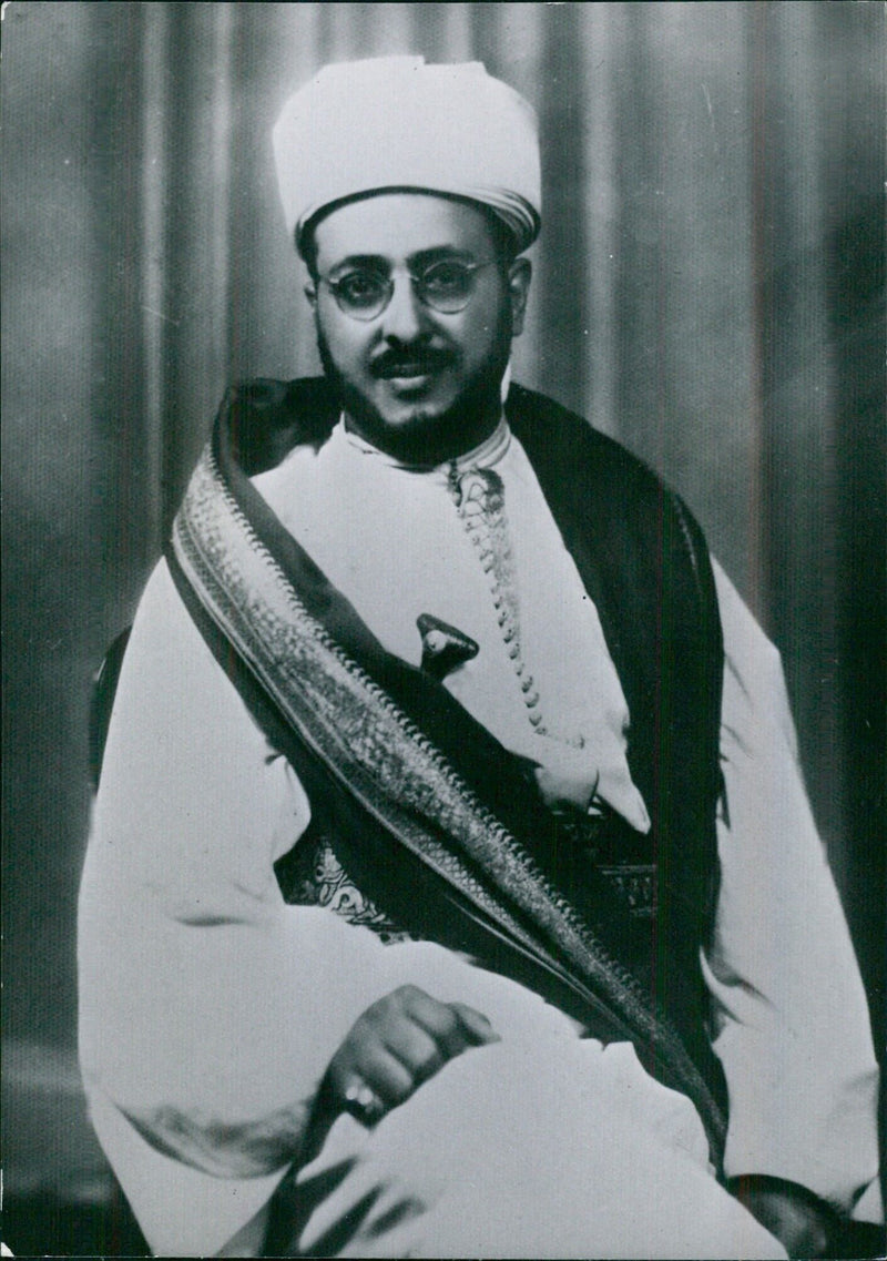 PRINCE SIEF AL-ISLAM ABDULLAH, Minister of Foreign Affairs of the Kingdom of Yemen - Vintage Photograph