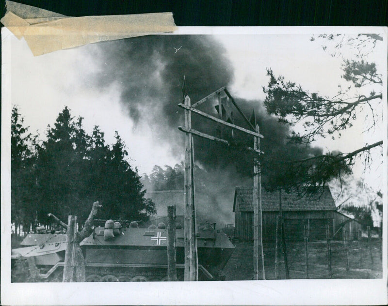 Soviet Russian resistance nest is taken - Vintage Photograph