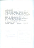 Lady Barbara Mary Franks - Vintage Photograph