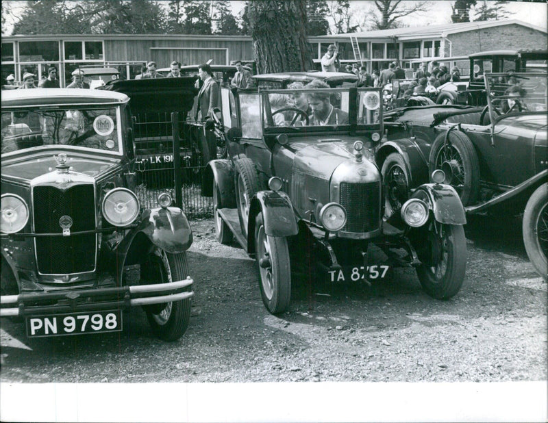 Morris Montague's car museum in Stockholm - Vintage Photograph