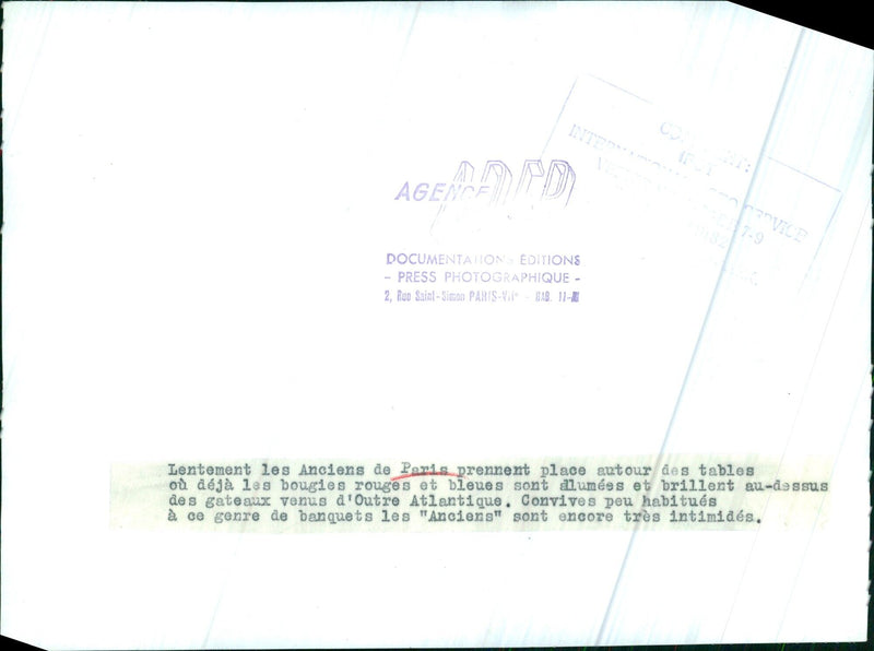 The Elders of Paris take their seats - Vintage Photograph