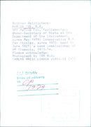 British Politician Marcus Fox, M.P. - Vintage Photograph