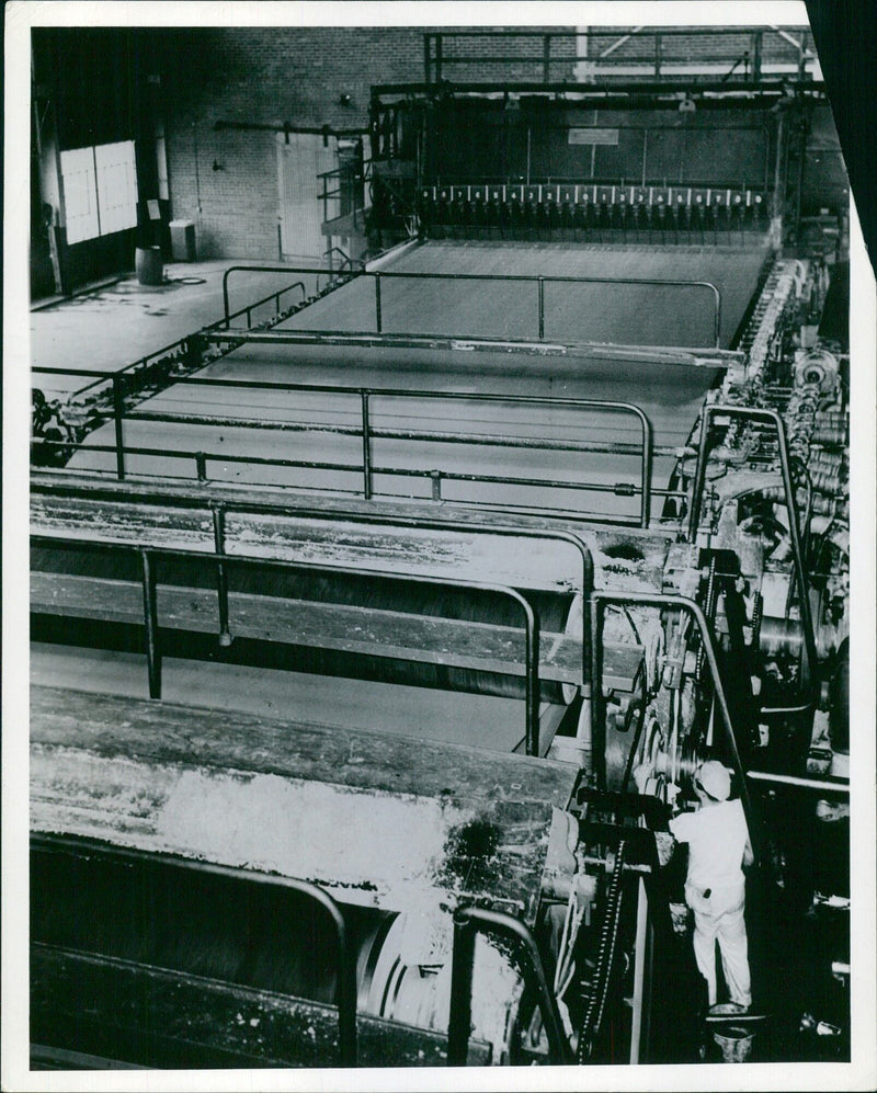 New Wood Pulp Process Helps Meet U.S. Newsprint Paper Shortage - Vintage Photograph