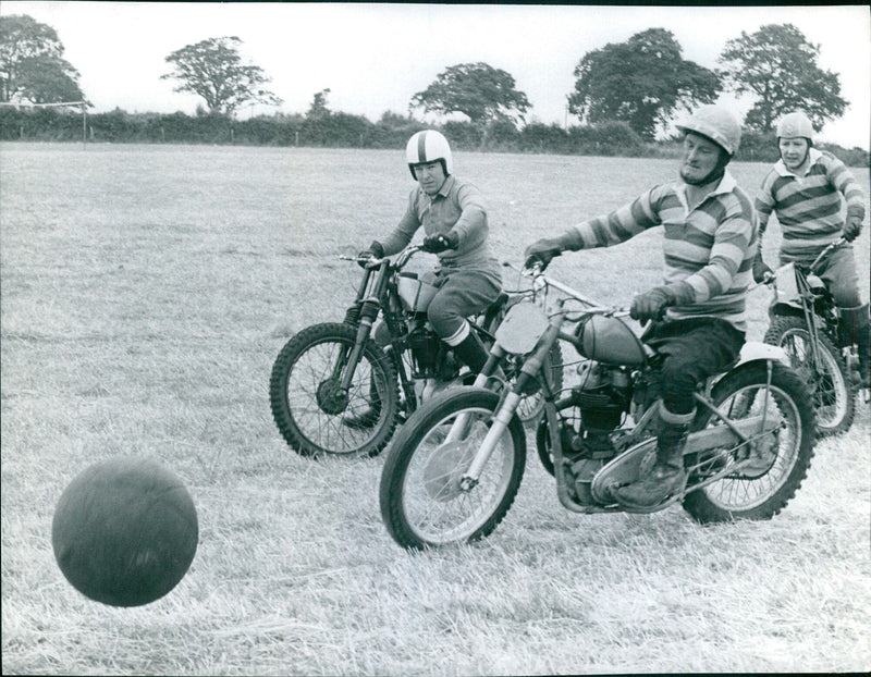 Soccer on wheels - Vintage Photograph