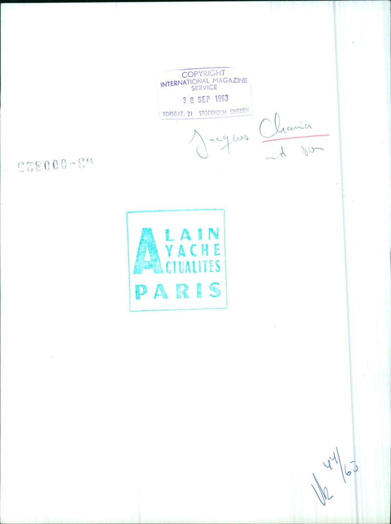 Jacques Chania and Lain Yache for Actualites Paris - Vintage Photograph