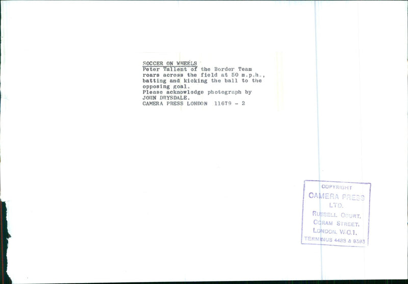 Soccer on Wheels - Vintage Photograph