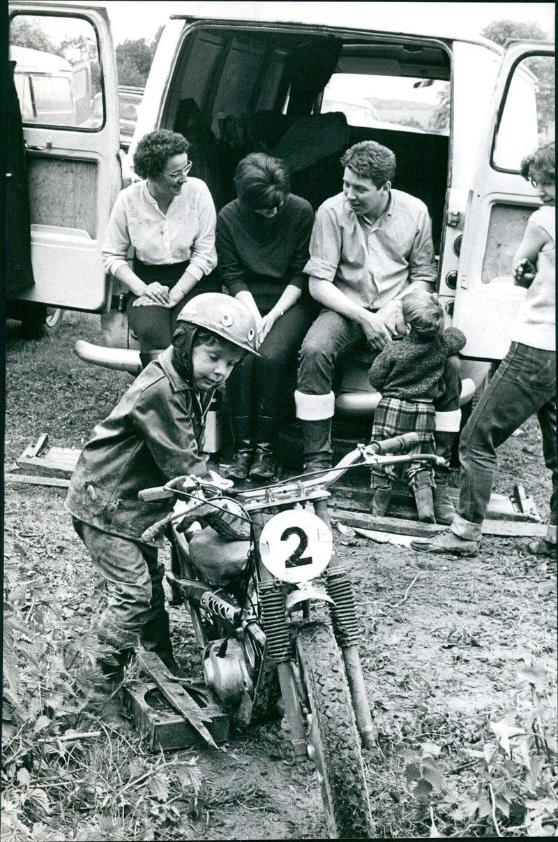 Mini Scrambler Team - Vintage Photograph