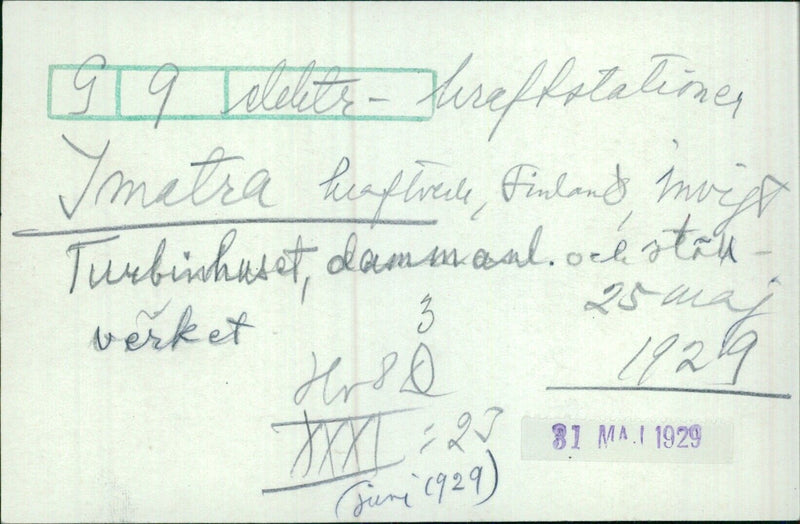 Veletets - Sureffitationes Imatra waterfall, Finland - Vintage Photograph