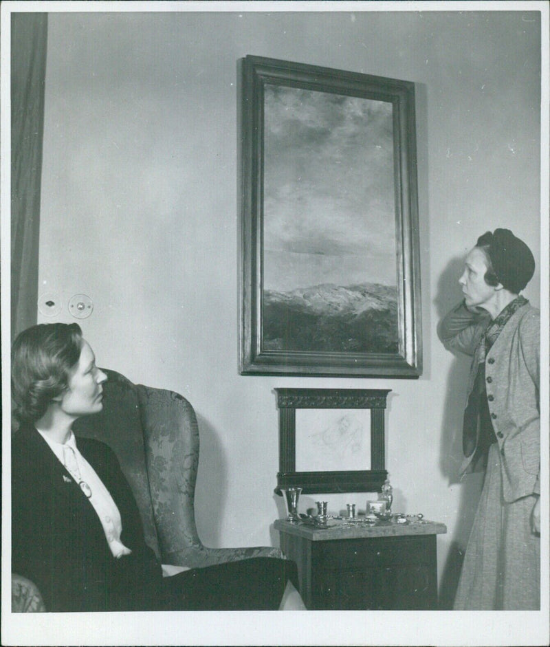 Anne-Marie Strindberg-Wyller and Kerstin Uhl, 1942 - Vintage Photograph