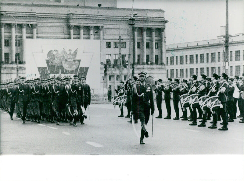 Polish Scenes: MILITARY MARCH-PAST IN WARSAW - Vintage Photograph