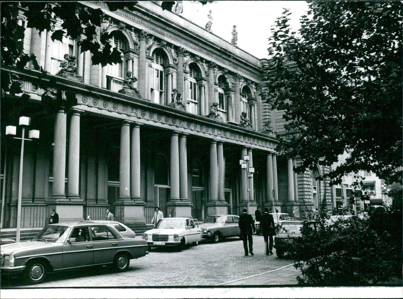 Frankfurt Stock Exchange in West Germany - Vintage Photograph