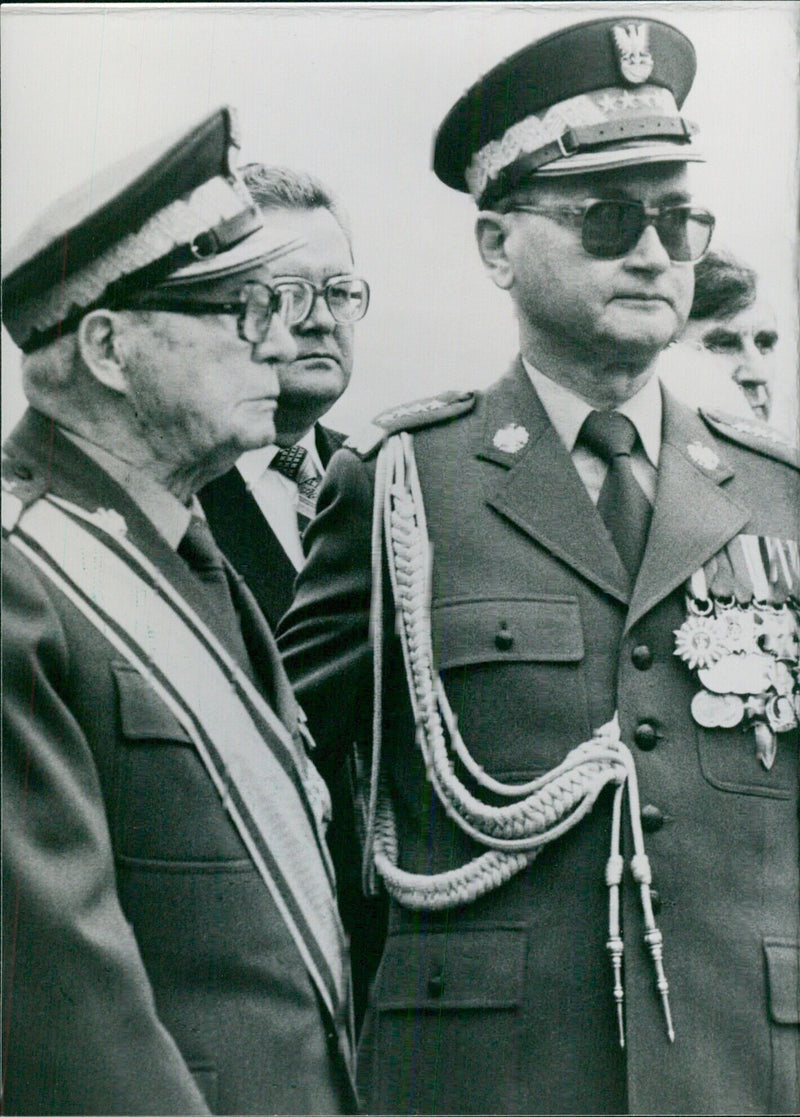 General Jaruzelski and Marshal Rola-Zymierski - Vintage Photograph