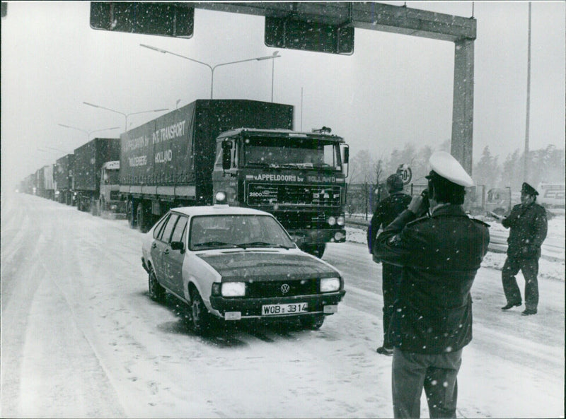 Food convoy from Holland to Poland - Vintage Photograph