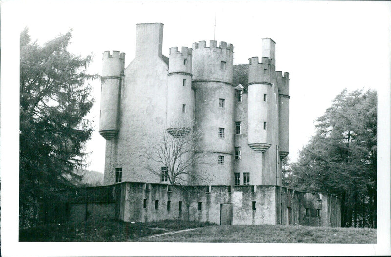 BRAEMAR CASTLE in Aberdeenshire, Scotland - Vintage Photograph