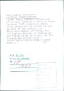 West German Churchmen: CARDINAL JOSEPH FRINGS - Vintage Photograph