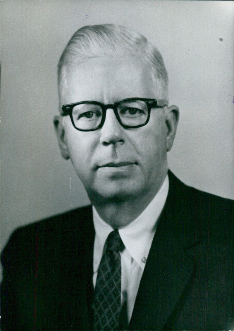 American Politician Henry H. Fowler in Stockholm, Sweden - Vintage Photograph