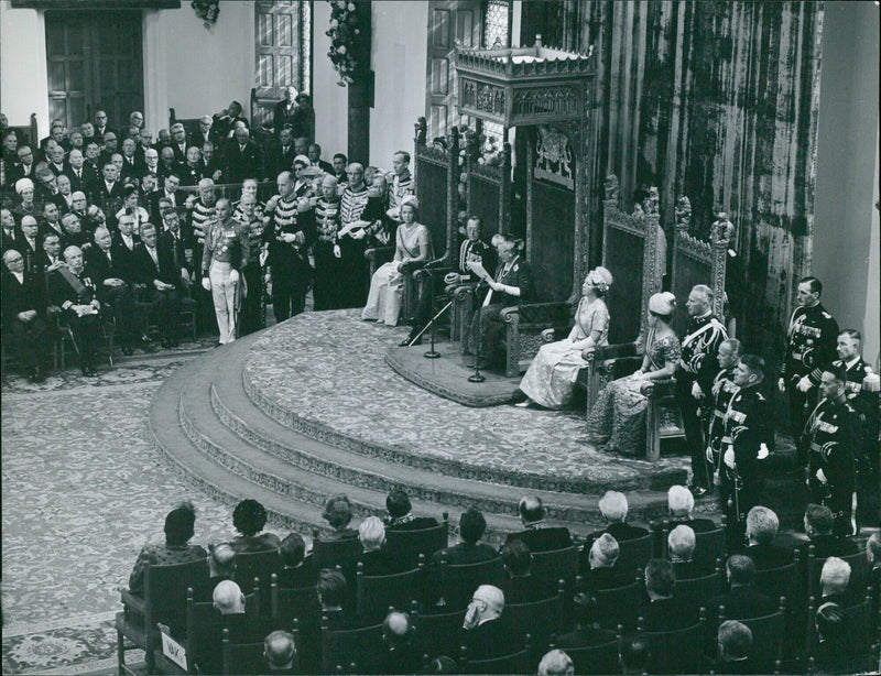 Royal Family at Prinsjesdag Ceremony - Vintage Photograph