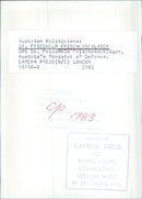 Dr. Friedhelm Frischenschlager, Austria's Minister of Defence - Vintage Photograph