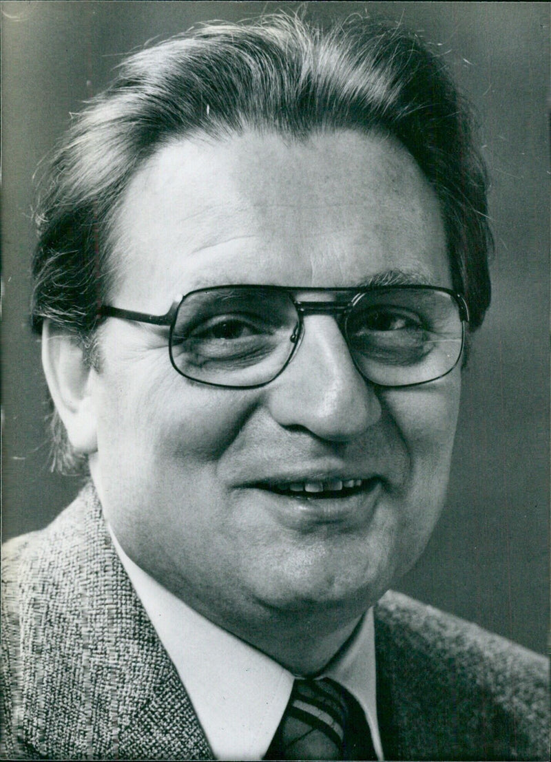 ERICH FRISLER, Chairman of Gewerkschaft Erziehung und Wissenschaft - Vintage Photograph