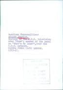 ARLENE FRANCIS Hostess of the N.B.C. television show "Home" and panel member on "What's My Line?" - Vintage Photograph