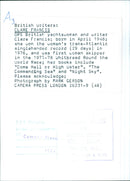 British yachtswoman and writer Clare Francis - Vintage Photograph