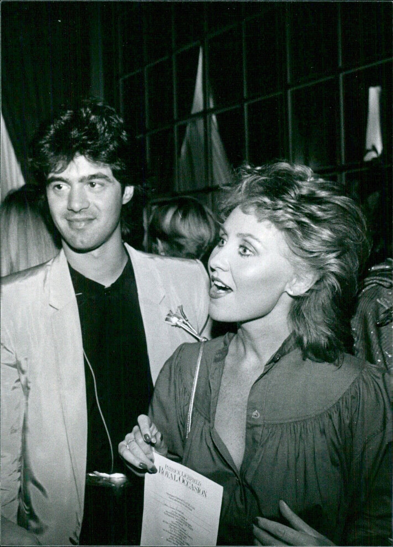 British singer Lulu with husband John Frieda at a function - Vintage Photograph