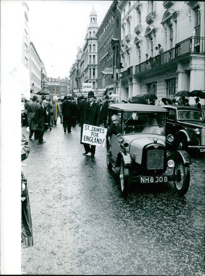 Public Meeting at St. James for England - Vintage Photograph