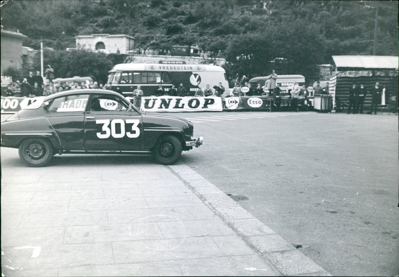 Monte Carlo race with Vredestein, Dunlop, and Renault - Vintage Photograph