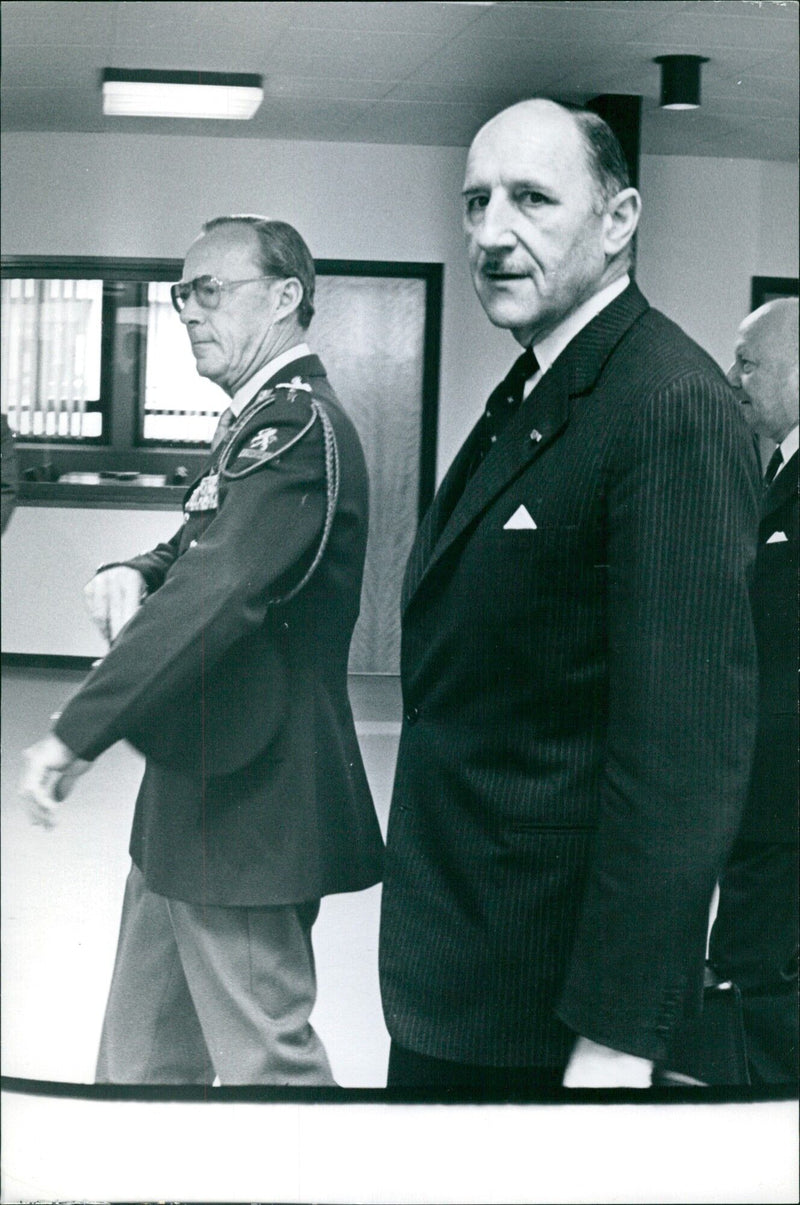 Prince Bernard in the Netherlands with Mr. Funs - Vintage Photograph