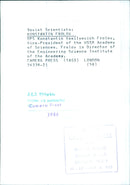 Konstantin Vasilyevich Frolov, Vice-President of the USSR Academy of Sciences - Vintage Photograph