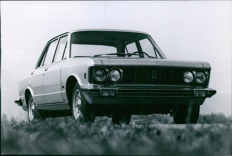 New Fiat 130 at the 40th Geneva International Motor Show - Vintage Photograph