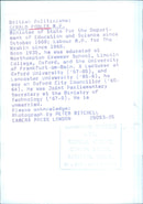 British Politician Gerald Fowler M.P. - Vintage Photograph