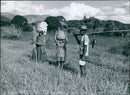 Fishing becomes a family habit - Vintage Photograph