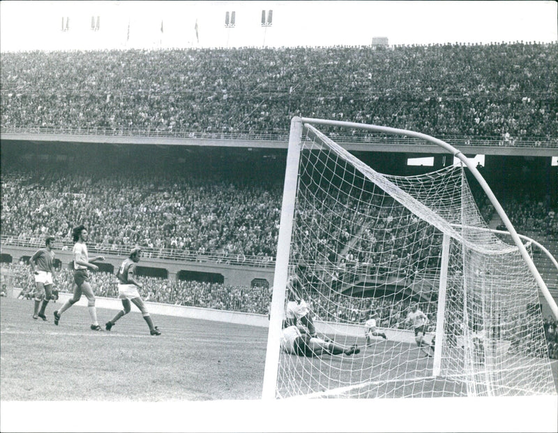 Italy beats Sweden Friendship Match - Vintage Photograph